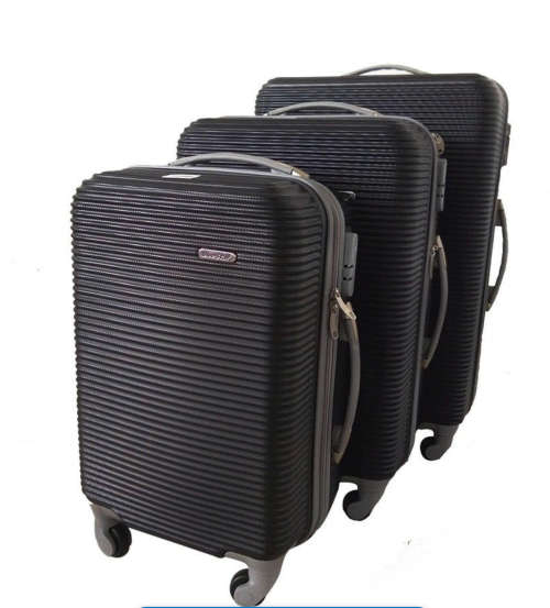 Luggage Sets 3 Piece Travel Luggage Bag Set BLACK for sale in